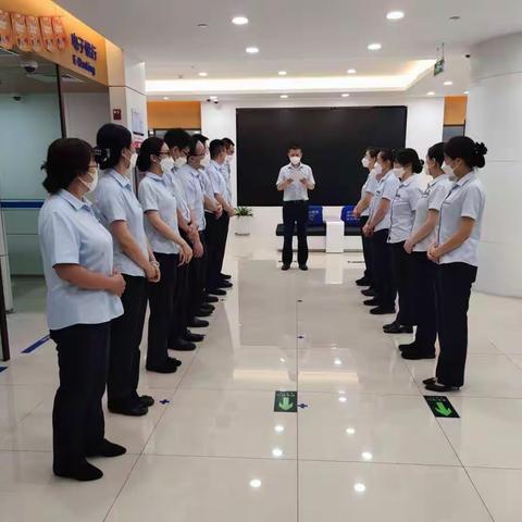 安华支行营业部开展疫情防控应急预案演练