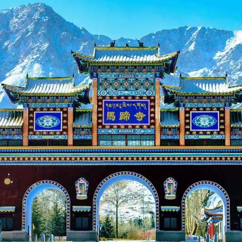 【文化旅游.张掖】飞雪迎春到，雪域马蹄寺（组图）
