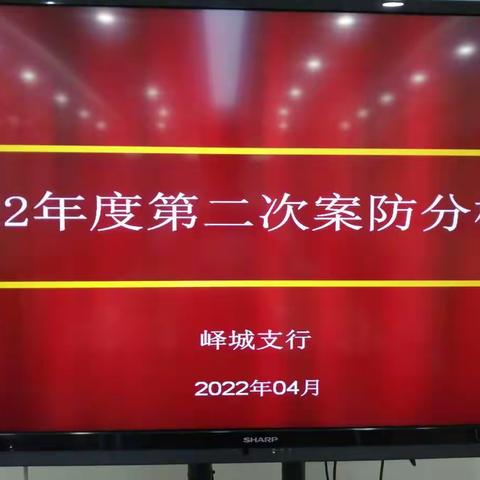 峄城支行召开2022年度第二次案件防范分析会