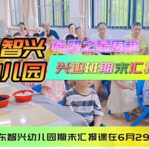 玉东智兴幼儿园希望之星围棋期末汇报展示课