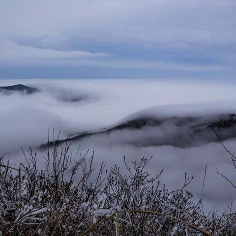 桃源尖赏雾凇观云海