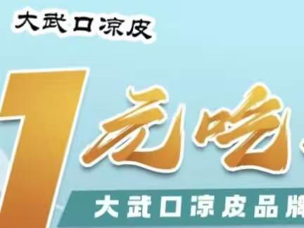 工商银行石嘴山支行联合石嘴山市大武口区商务局开展“食韵武上”1元吃凉皮促销活动