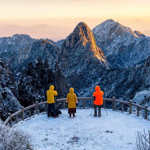 冬日黄山