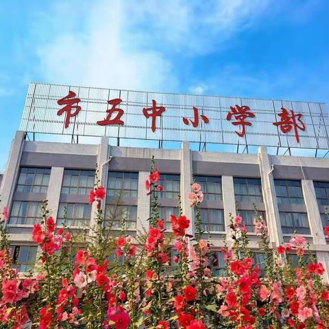 🌸最美春光          彩诗飞扬🌸【市五中小学部】“两线一网”实践活动助推学生习惯养成系列报道（六十八）