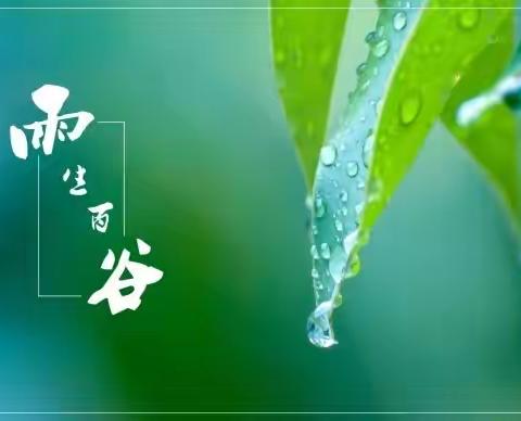 【玩•润童心】雨水落，百谷生