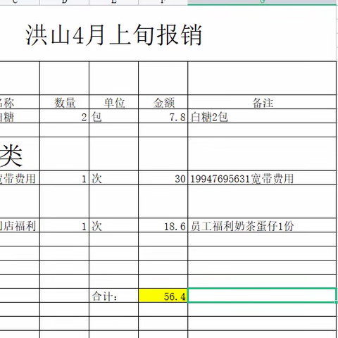 洪山万科4月上旬报销
