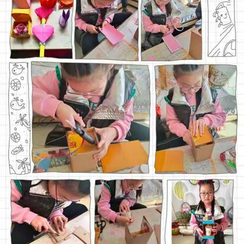 华润希望小学，五年级三班朱家欣，寒假“五个一”作业报告