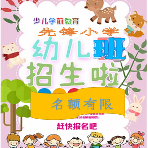 先锋小学幼儿班招生简章