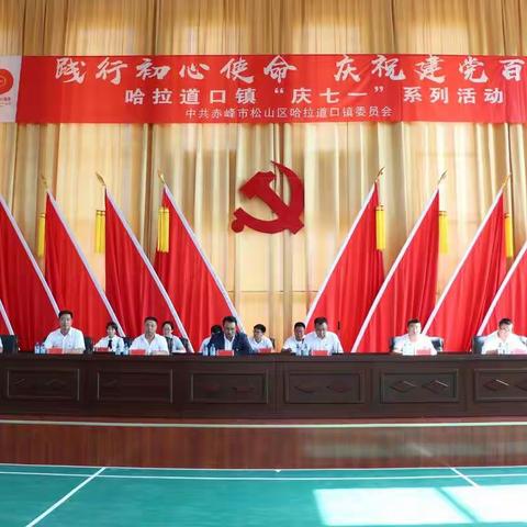 哈拉道口镇举办“庆七一”系列活动