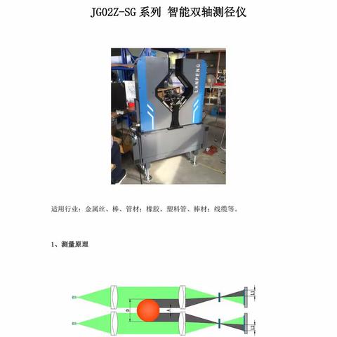 JG02Z-SG系列 智能双轴测径仪