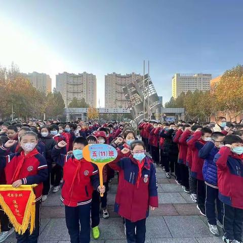 消防无小事，安全记心间——记寿光市建桥学校第十周升旗仪式