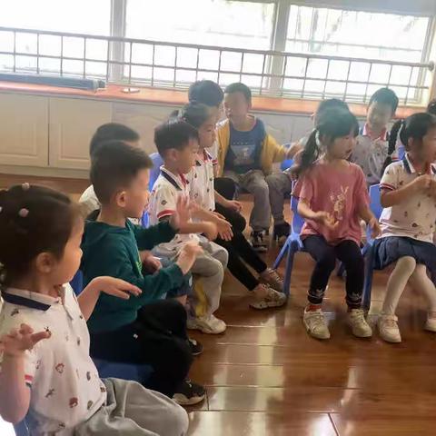 爱莎利亚幼儿园大一班奥尔夫音乐课堂《跳房子》