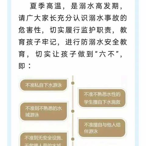 珍爱生命  谨防溺水--埔尾小学暑假防溺水安全告家长书