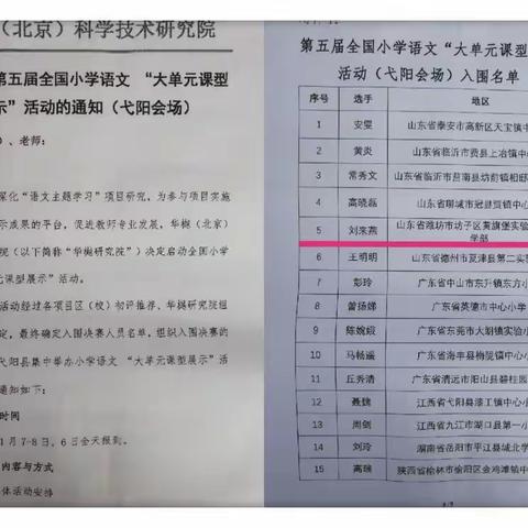 精打细磨深指导，磨课研讨促成长——第五届全国小学语文“大单元课型展示”活动参赛历程