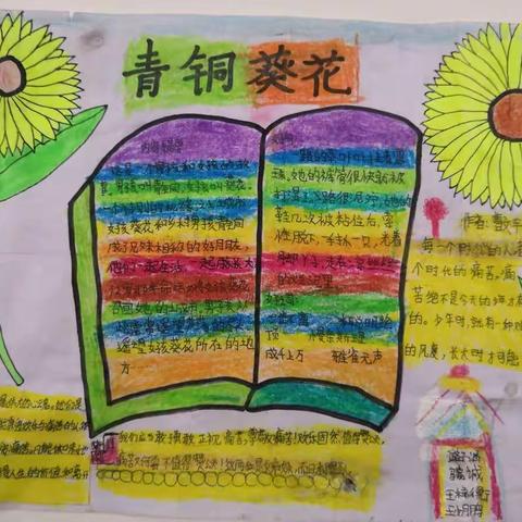 《青铜葵花》阅读手抄报作品展示