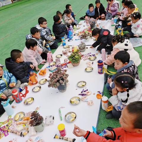 云朵宝贝幼儿园——中班美食分享主题活动