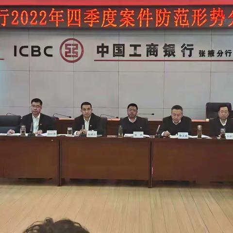 张掖分行2022年四季度案件 防范形势分析会