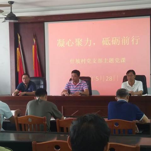 什坡村党支部开展“凝心聚力，砥砺前行”党课