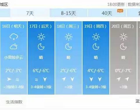 大雪，你会如期而至吗？——古北口小学启动大雪天气预案