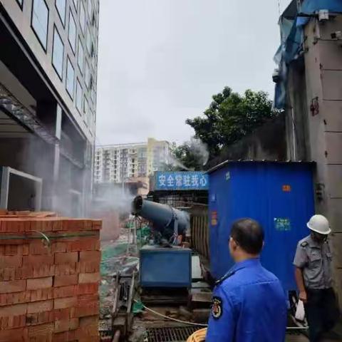 沙河街道办事处强化施工扬尘管控