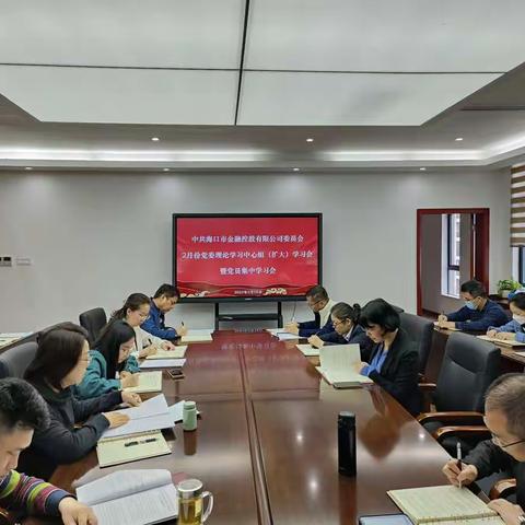 市金控公司召开2月党委理论学习中心组（扩大）学习会暨党员集中学习会