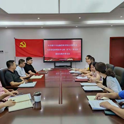 市金控公司召开6月份党委理论中心组（扩大）学习会暨党员集中学习会