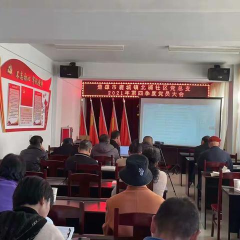 北浦社区党总支传达学习党的十九届六中全会精神