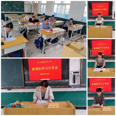 研读新课标 分享促进步——苗李小学新课标学习反思交流会