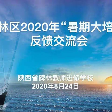 【碑林教育•暑期培训】凝心聚力 筑梦前行——碑林区2020年"暑期大培训"反馈会顺利召开
