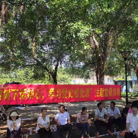 【翰林镇新时代文明实践所】翰林镇开展“大榕树下话初心，学习党史感党恩”主题宣讲活动