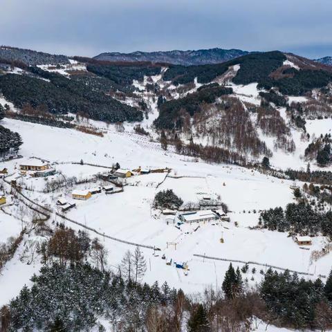 鸟瞰雪村