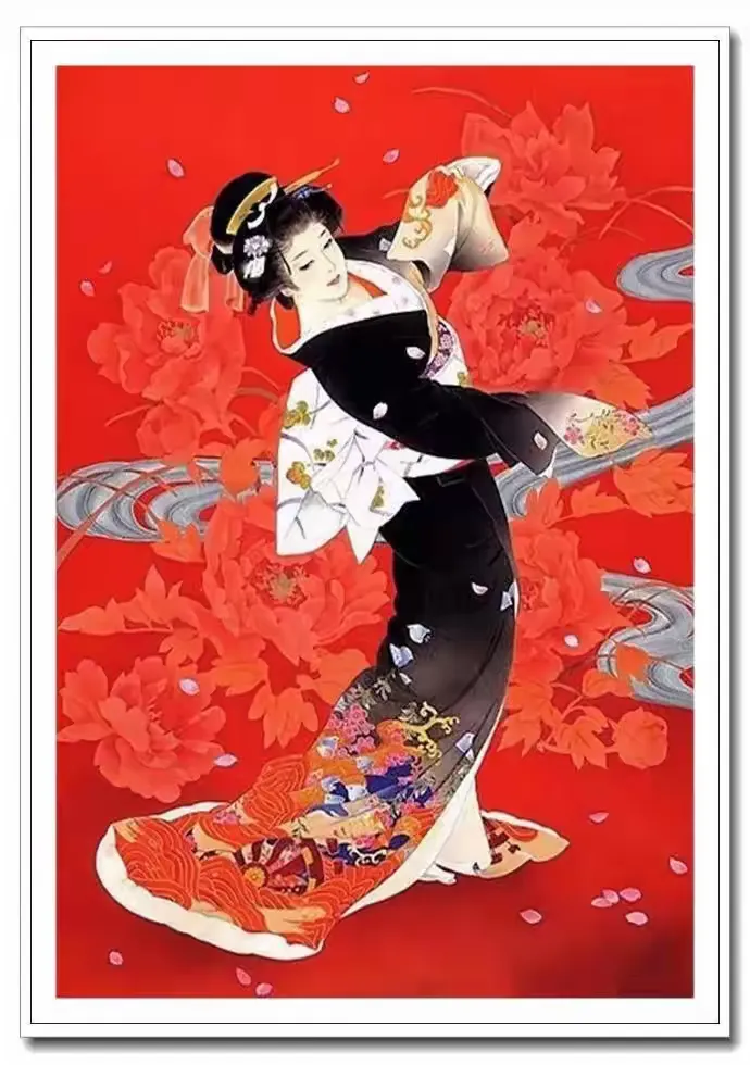 森田春代日本仕女画《美人绘》