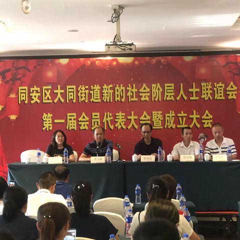 新起点 新征程 新篇章丨大同街道第一届新的社会阶层人士联谊会成立啦！