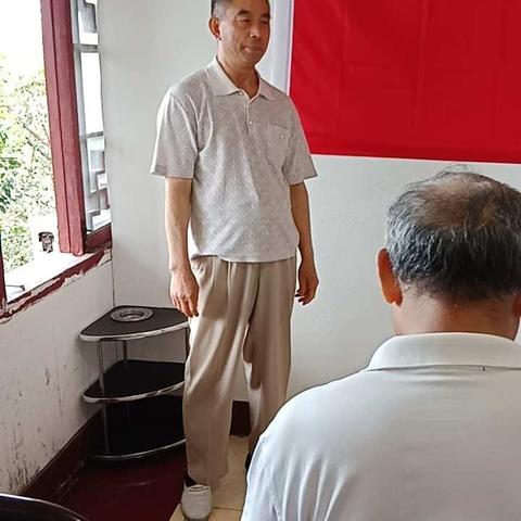 广旺集团绵阳退休支部退体职工吴华国入党宣誓大会