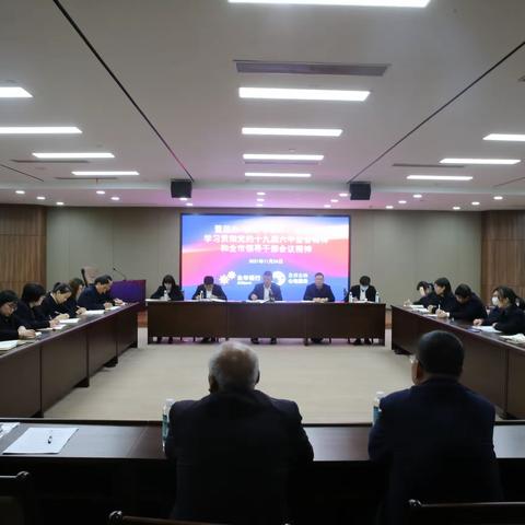 董监办/绩效考核办、办公室组织学习贯彻落实党的十九届六中全会精神和全市领导干部会议精神。