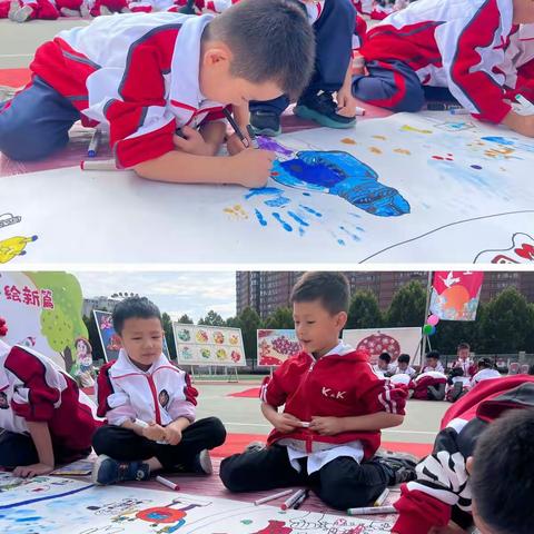 “爱上一年级 巧手绘新篇”——南阳市第十五小学校孔明路校区美术启蒙周活动纪实