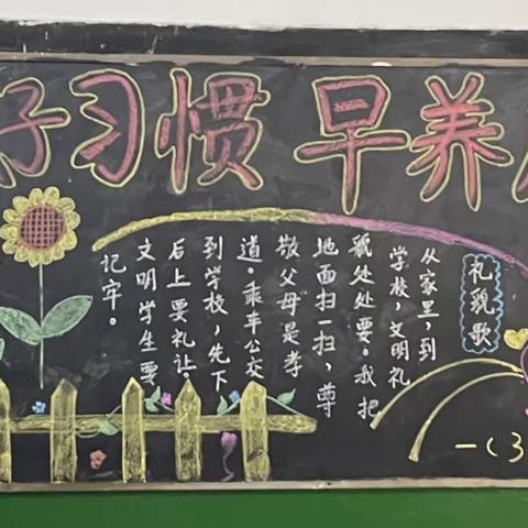 岁序更新，华章日新——安源区第一小学新学期首期黑板报评选活动