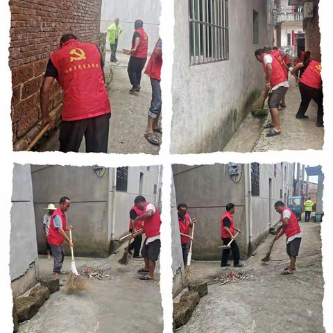 大港村党支部开展“我为群众办实事”环境卫生专项整治活动