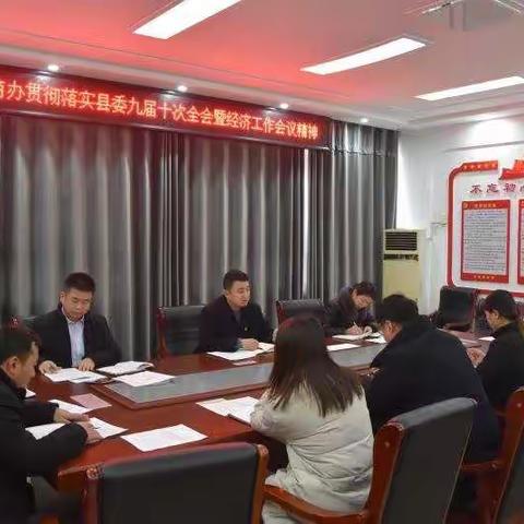 县委营商环境办学习贯彻落实中共台前县委九界十次全会暨经济工作会议精神