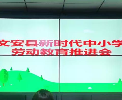 文安县教育和体育局召开全县新时代中小学劳动教育推进会