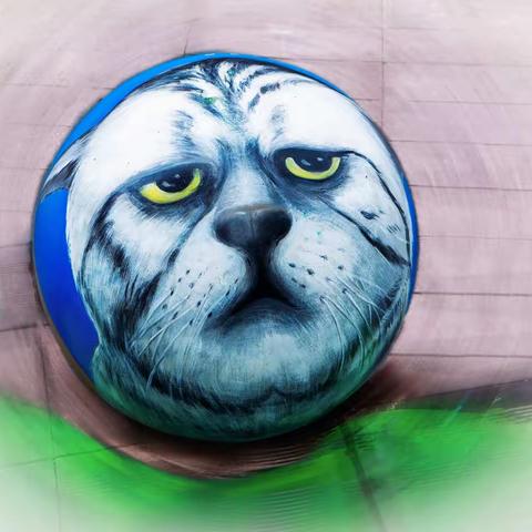 步行街里的小河