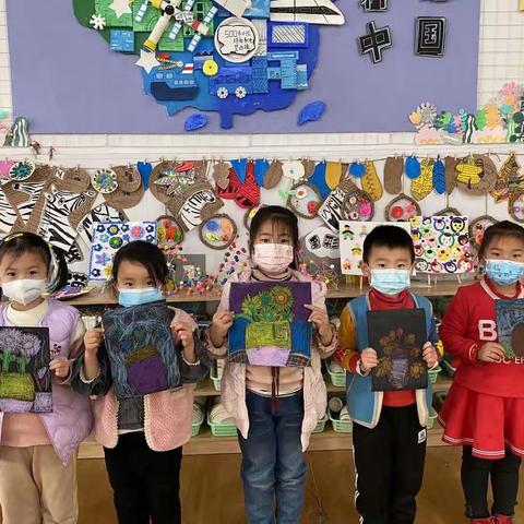 “多才童心，创意童画”——莒县第六实验小学幼儿园大四班绘画活动