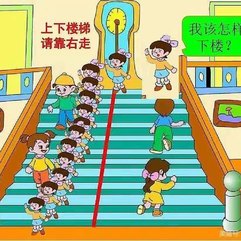 上下楼梯，安全“童”行——鄠邑区钟楼幼儿园中大班安全课堂