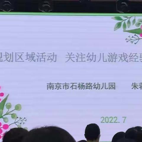 《整体规划区域活动，关注幼儿游戏经验》