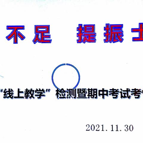 正视不足  提振士气 ———记高一年级“线上教学”检测暨期中考试考情分析会