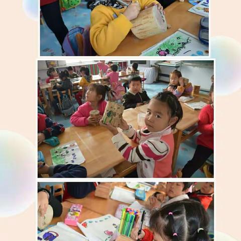 上营中心园园本活动——木墩画绘画