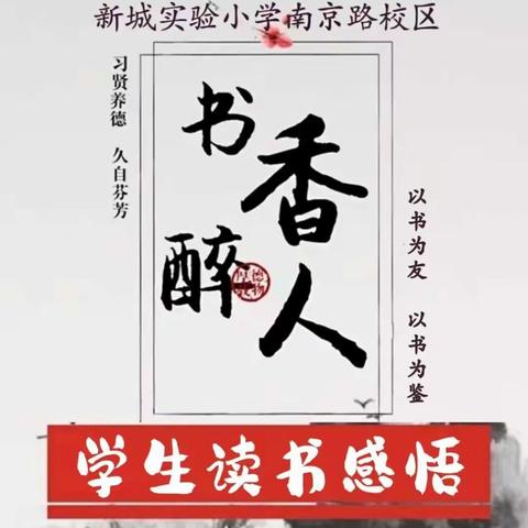 “与书为伴，与智慧同行”—记新城实验小学南京路校区学生读书感悟第三期