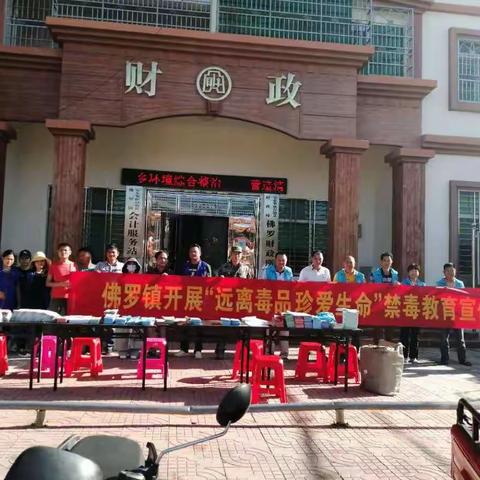 团佛罗镇委开展“全民禁毒、打击犯罪” 宣传主题活动