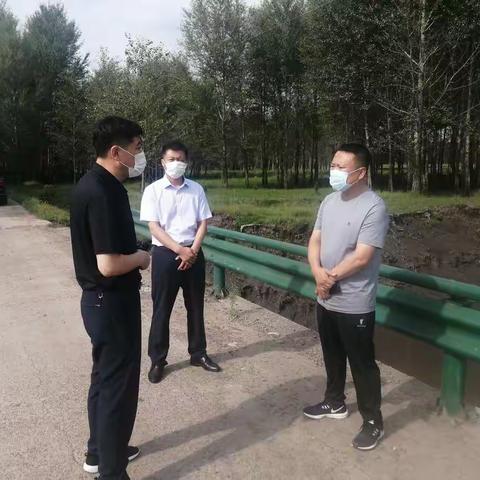 赵武同志深入联系乡镇督导检查疫情防控、防汛减灾等当前重点工作