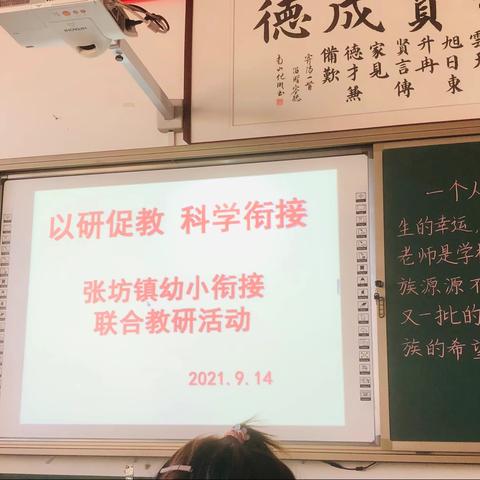 张坊镇幼小衔接联合教研活动